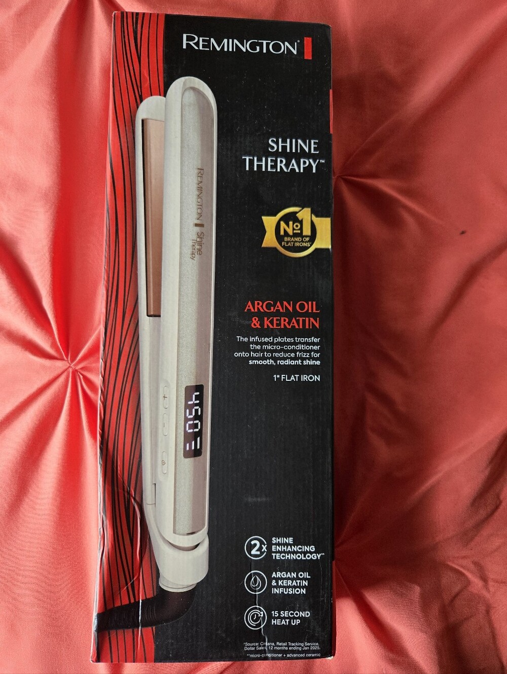 Remington Shine Therapy Flat Iron - Champagne Gold